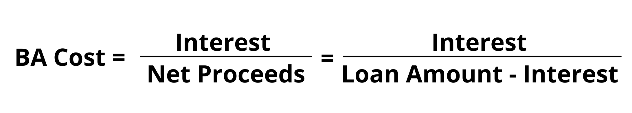 Banker's Acceptence Cost Formula Working Capital Management CFA Level 1 Study Notes