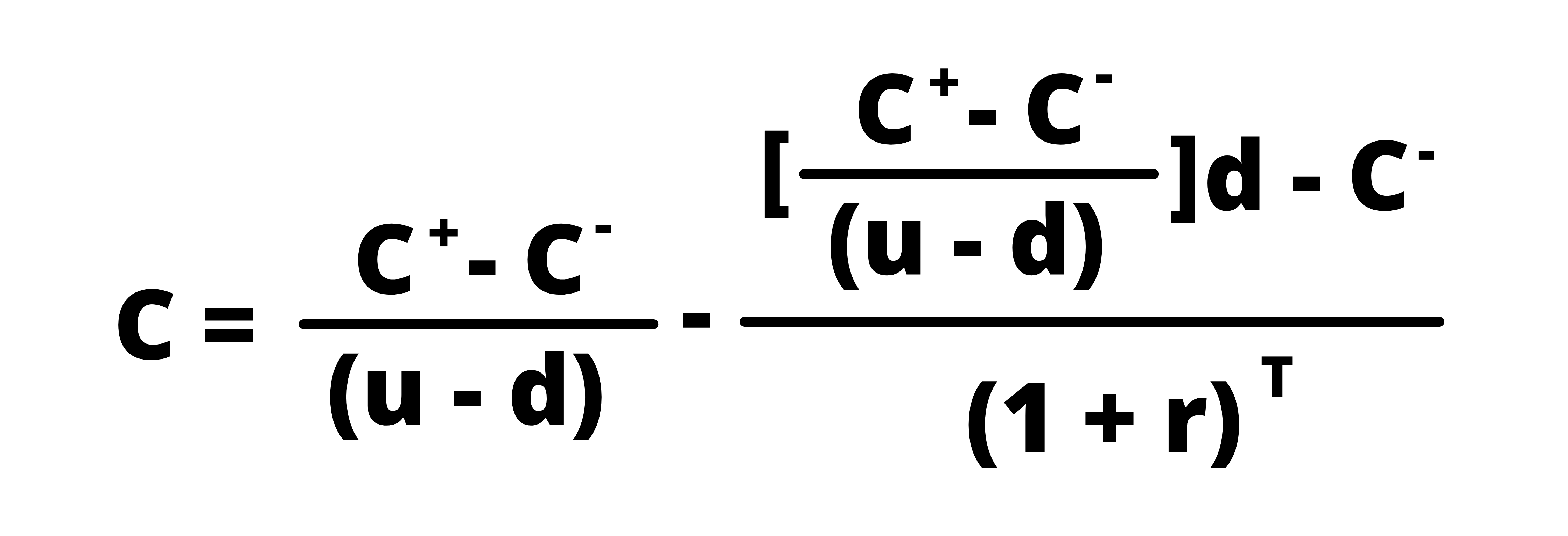 Binomial Model Formula Derivation Derivatives Pricing CFA Level 1 study notes 02