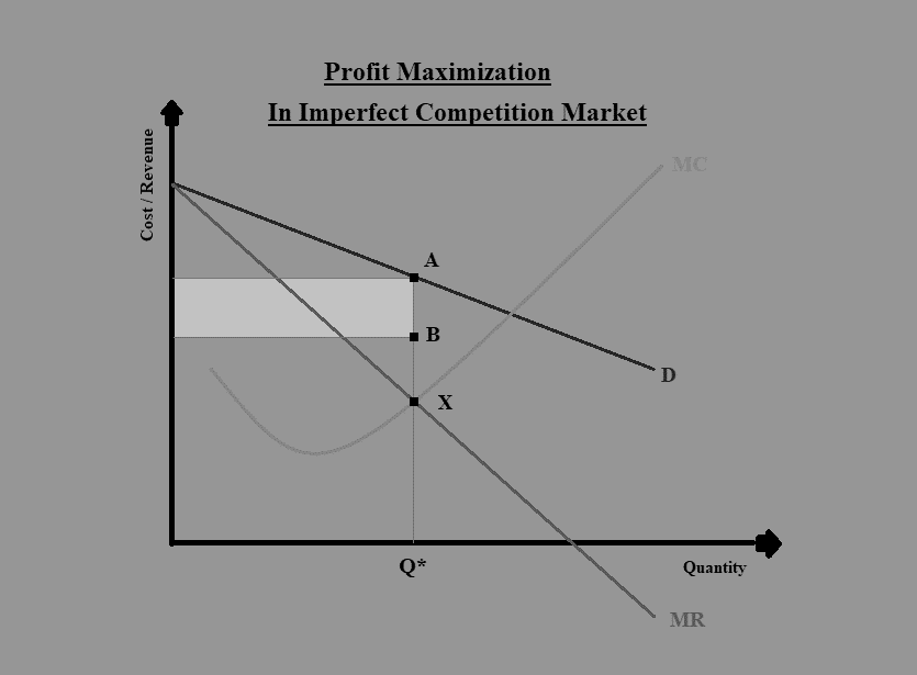 Profit Maximization in Imperfect Competetion CFA Level 1 Economics Study Notes
