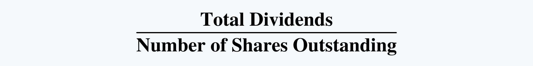 Dividend per share FRA CFA Level 1 Study Notes