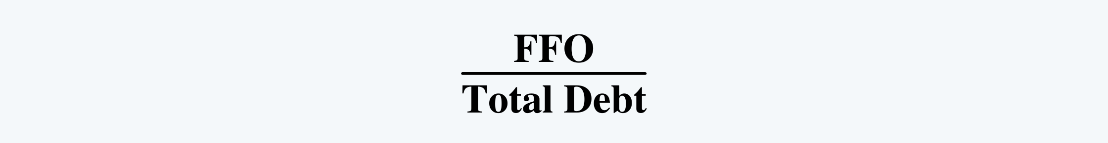 Funds to Debt FRA CFA Level 1 Study Notes