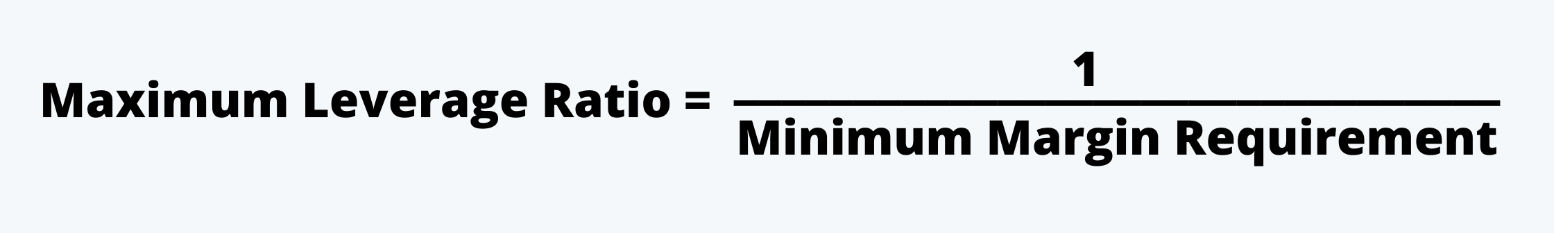 Maximum Leverage Ratio Formula Equity Investment CFA Level 1 Study Notes