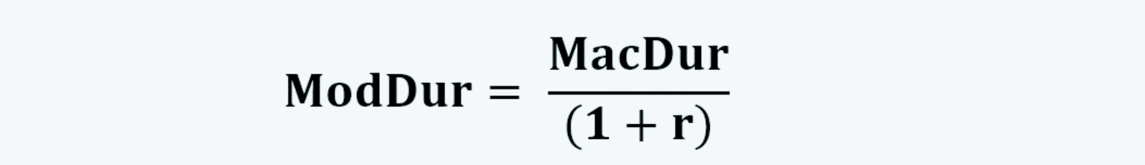 Modified Duration formula Fixed Income CFA Level 1 Study Notes