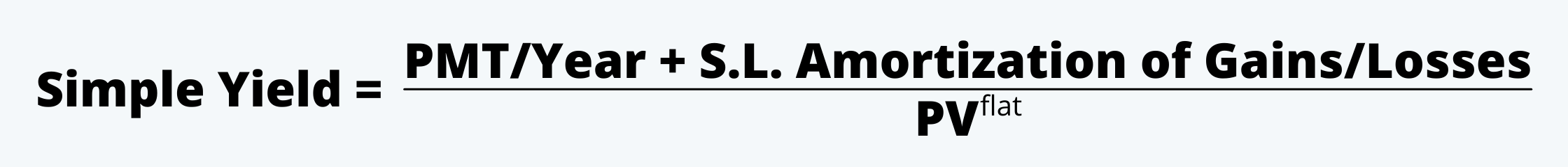 Simple Yield formula Fixed Income CFA Level 1 Study Notes