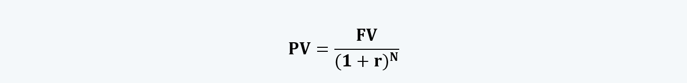 Discounting future value of cash Quantitative Methods CFA level 1 Study Notes