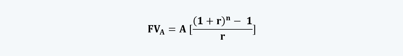 future value of an ordinary annuity Quantitative Methods CFA level 1 Study Notes