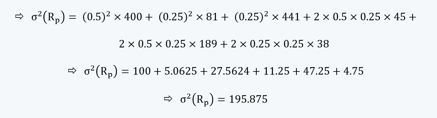 Covariance matrix Quantitative Methods CFA level 1 Study Notes