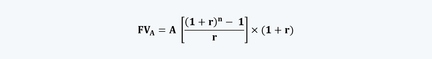 Future Value of Annuity Due Quantitative Methods CFA level 1 Study Notes