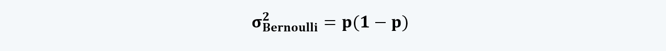 Bernoulli variables Variance Quantitative Methods CFA level 1 Study Notes