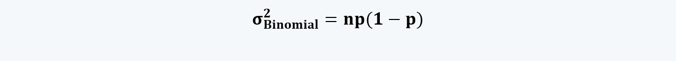 Binomial variables Variance Quantitative Methods CFA level 1 Study Notes