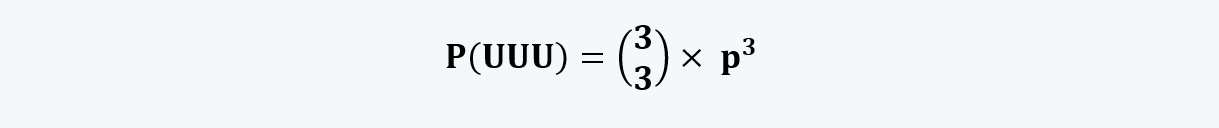 probabilities of the three up movements Quantitative Methods CFA level 1 Study Notes