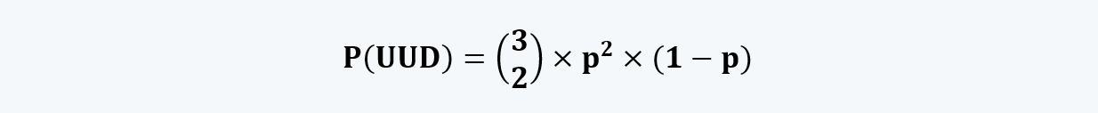 probability of two ups and a down Quantitative Methods CFA level 1 Study Notes