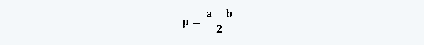 mean of a continuous uniform function  Quantitative Methods CFA level 1 Study Notes