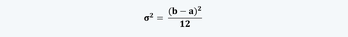 variance of a continuous uniform function  Quantitative Methods CFA level 1 Study Notes