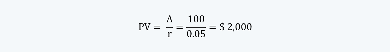 perpetuity example Quantitative Methods CFA level 1 Study Notes