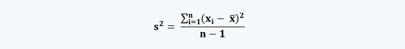 Standard deviation of a sample Quantitative Methods CFA level 1 Study Notes