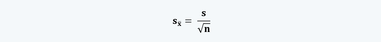 Standard Error Quantitative Methods CFA level 1 Study Notes