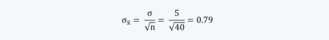 Standard Error Example Quantitative Methods CFA level 1 Study Notes