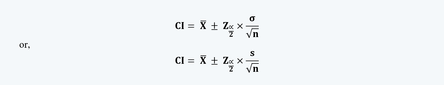 Confidence Intervals Quantitative Methods CFA level 1 Study Notes