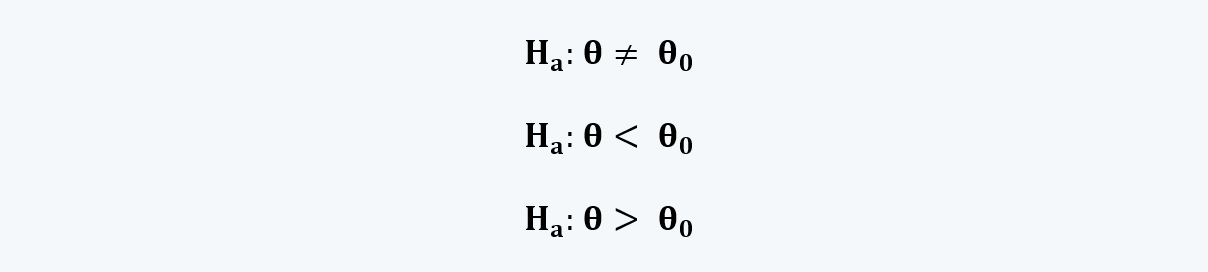 Alternative Hypothesis Quantitative Methods CFA level 1 Study Notes