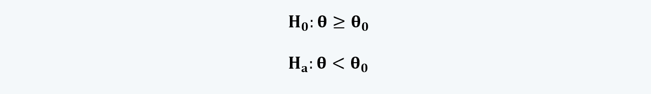 right-tailed hypothesis Quantitative Methods CFA level 1 Study Notes