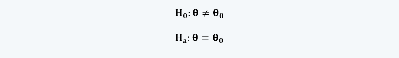 Two-tailed hypothesis Quantitative Methods CFA level 1 Study Notes