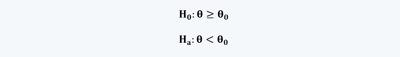 Two-tailed hypothesis Quantitative Methods CFA level 1 Study Notes