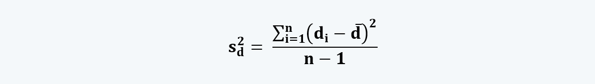Standard deviation of differences Quantitative Methods CFA level 1 Study Notes