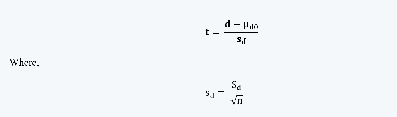 Test statistics Quantitative Methods CFA level 1 Study Notes