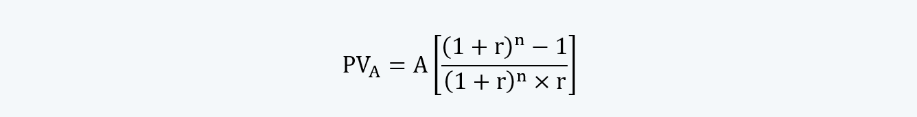 Present Value of Annuity Due Quantitative Methods CFA level 1 Study Notes