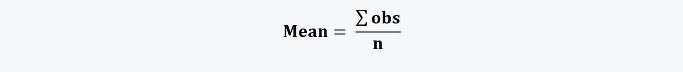 Arithmetic Mean Quantitative Methods CFA level 1 Study Notes