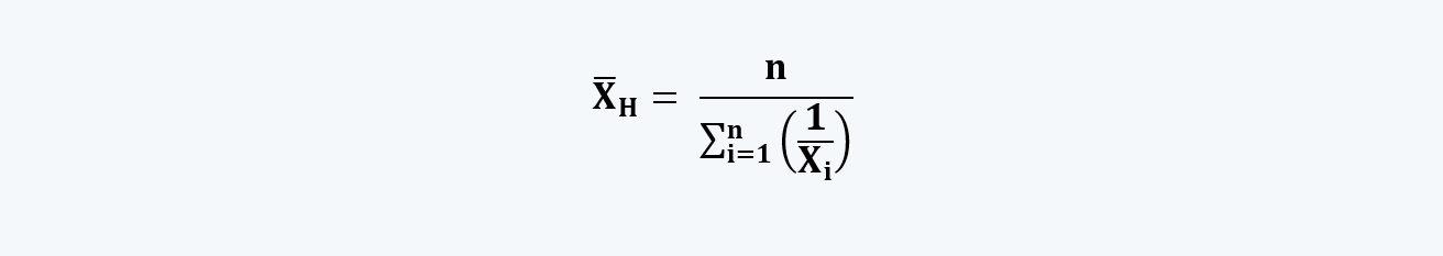 Harmonic Mean Quantitative Methods CFA level 1 Study Notes