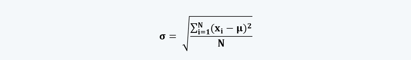 Standard Deviation Quantitative Methods CFA level 1 Study Notes