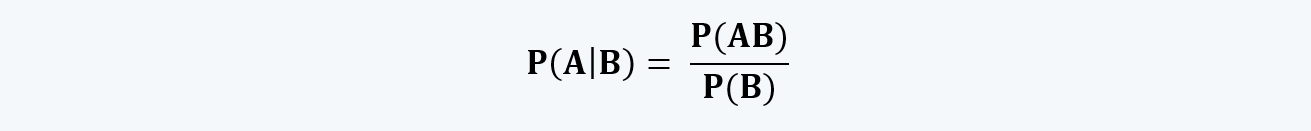 conditional probability with a formal notation Quantitative Methods CFA level 1 Study Notes