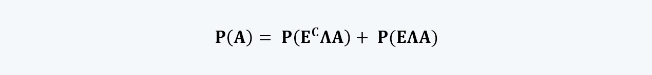 Total probability rule Quantitative Methods CFA level 1 Study Notes