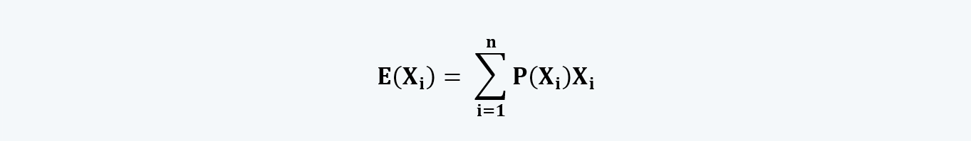 Expected value Quantitative Methods CFA level 1 Study Notes